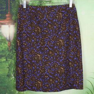 J.Crew Damask Vintage Baroque Cotton Skirt